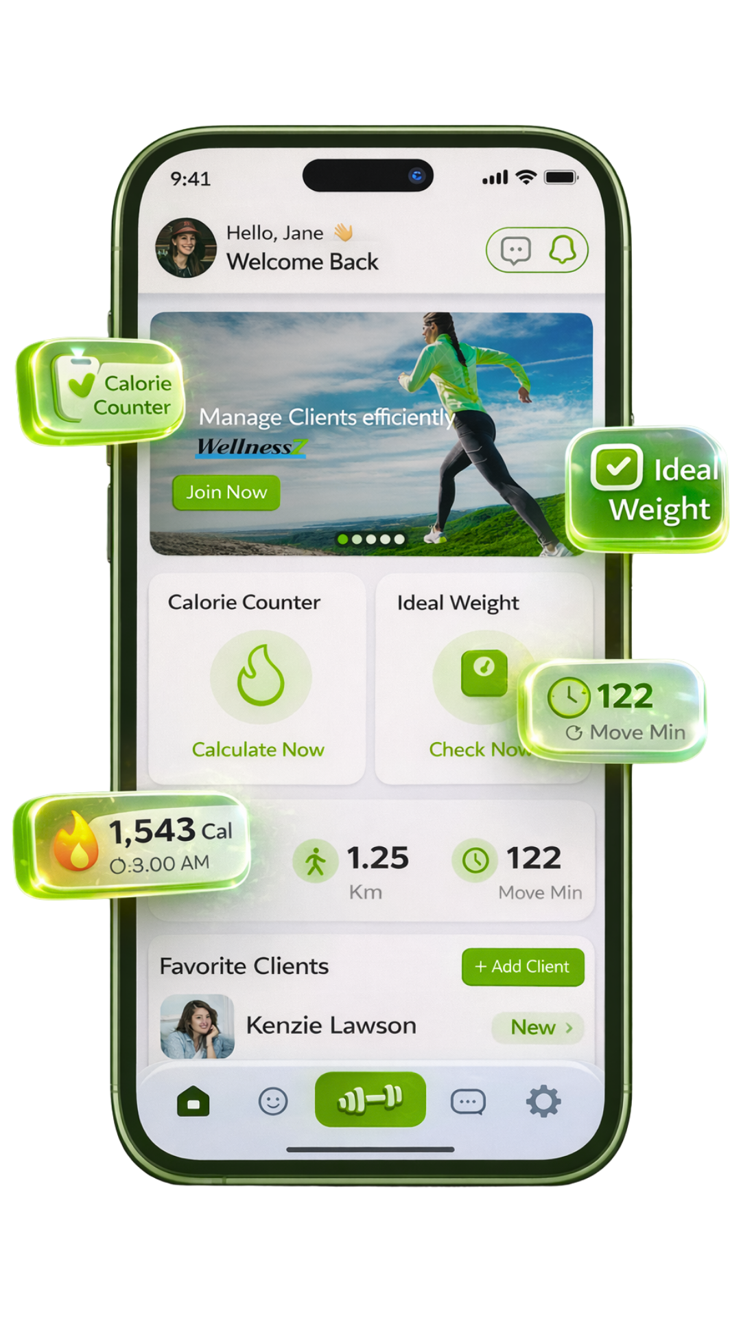 ADD CLIENTS, MANAGE PLANS, HABITS AND TRACK THEIR ACTIVITY